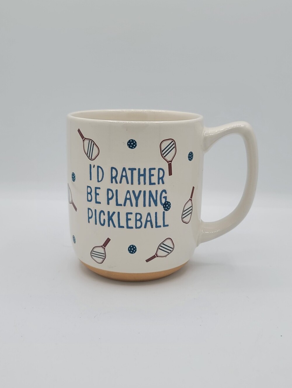 Sunday Morning Ceramics Pickleball Mug 16 Oz Id Rather Be Playing Pickleball